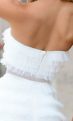 Georgia Tiered Short Strapless Homecoming Dress