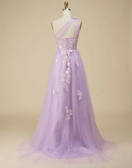 Wholesale Gorgeous A-Line One Shoulder Prom Dress With Appliques prom dresses shops