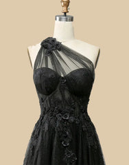 Wholesale Gorgeous A-Line One Shoulder Prom Dress With Appliques prom dresses shops