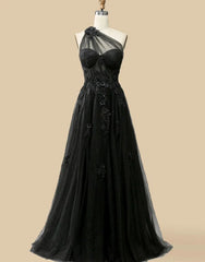 Wholesale Gorgeous A-Line One Shoulder Prom Dress With Appliques prom dresses shops