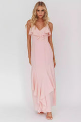 Gorgeous V-neck ruffle lined back with zipper Prom Dresses