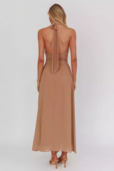 Gorgeous backless lining, waist strap, back with zipper Prom Dresses
