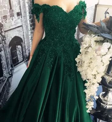 Sexy Black Lace Prom Dresses Off the Shoulder Evening Dress