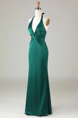 Mermaid Halter Bridesmaid Dress