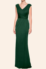 Sheath V Neck Mother of the Brides Dress