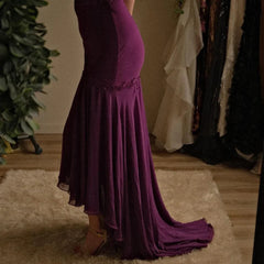 Aimishang Elegant Off The Shoulder Chiffon Long Prom Dress Vintage Evening Party Dress Formal Women's Dresses