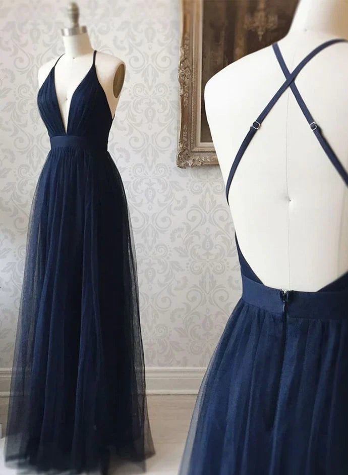 Aimishang Sexy Halter V neck Long Prom Dress Elegant Evening Dresse School Event Dress