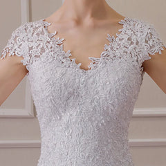 Vestidos De Noiva Backless Lace Mermaid Wedding Dress Gown