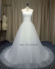 Liyuke Shining Symmetrical Lace Sweetheart Mermaid Wedding Dress