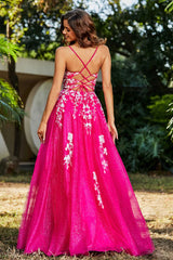Aimishang Elegant Evening Dress Spaghetti Straps A Line Tulle Dress Prom Dresses