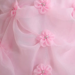 Customized Bride Wedding Dress Lace Up Tube Top Ball Gowns