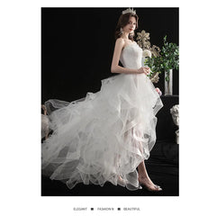 Strapless Wedding Dress with Train for Sweet Brides