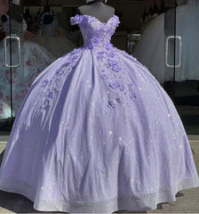 tulle princess off shoulder long formal prom dress, long strapless pink flower appliqués evening dress N1350