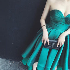 High Low Sweet Heart Satin Fashion Homcoming Dresses Prom dresses PG106