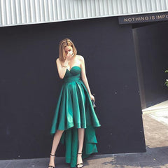 High Low Sweet Heart Satin Fashion Homcoming Dresses Prom dresses PG106
