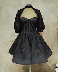 Short A-line Removable Sleeve Dress