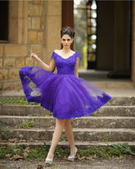 Tulle Homecoming Dresses Lace Off The Shoulder