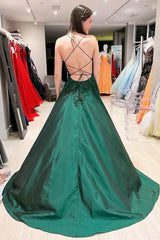 Hot Pink Floral Appliques Lace-Up A-Line Prom Evening Dress TP1189