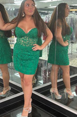 Hot Pink Homecoming Dress Bodycon Mermaid Short Prom dresses Lace