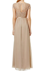 Sleeves Lace Chiffon Long Mother of the Brides Dress