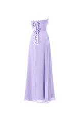 Chiffon Floor Length Bridesmaid Dress