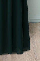 Dark Green Lace Long Dress