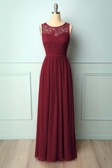 Lace Long Bridesmaid Dress