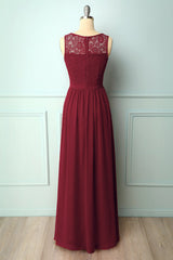 Lace Long Bridesmaid Dress