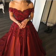 Elegant Flower And Lace Appliques V Neck Satin Prom Dresses