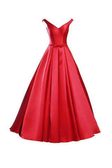 Simple V-Neck Bowknot Lace-Up Bridesmaid Dress