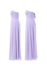 Chiffon Floor Length Bridesmaid Dress