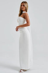 Sexy Simple Black A-Line Off the Shoulder Long Formal Prom Dress