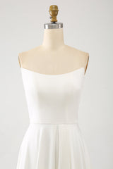 Ivory A Line Off The Shoulder Bridal Dress With 3D Butterflies Long Sleeves Sexy