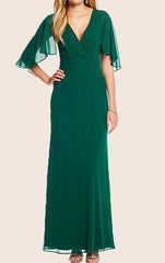 V Neck Chiffon Formal Mother of the Brides Dress