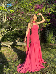 Backless Chiffon Wedding Guest Dress Formal Party Dresses with Scarf