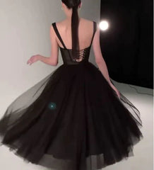 Wholesale Black Simple Prom Dress Graduation Dress Charming Evening Party Dress