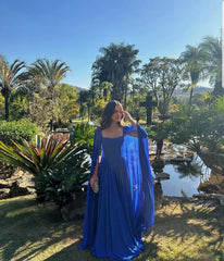 Aimishang Dress Wholesale Stunning Royal Blue A-line Prom Dress Princess Dress Elegant Evening Party Dress