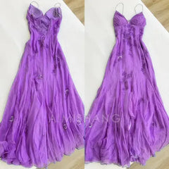 Aimishang Elegant Formal Dresses Spaghetti Straps Appliques A Line Long Prom Dresses Formal Women's Dresses Party Dresses