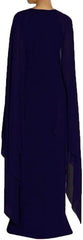 Women's Elegant High Split Flare Sleeve Formal Evening Gowns Maxi Dress Women's Elegant High Split Flare Sleeve Formal Evening Gowns Maxi Dress with Cape Party Dress Wholesale