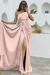 Dark Purple Sequin Split Mermaid One Shoulder Evening Dress With Long Ruffles Elegant Wholesale