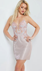 JVN by Jovani Short Shimmer Party Dress JVN23299