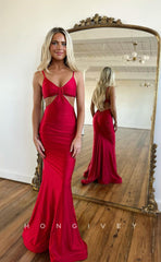 L1064 - Sexy Cutout Tube Top Mermaid With Train Party Prom Evening Formal Dress