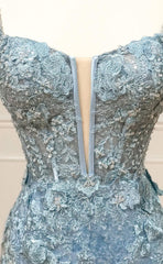 L1182 - Fully Sequined Lace Embroidered Plunging Illusion With Train And Slit Evening Party Prom Formal Dress