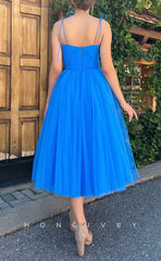 L1270 - Sweet Ruched Tiered Strappy With Bow Detail Prom Formal Party Evening Dress