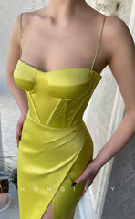 L1293 - Simple Sexy Sweetheart With Slit Party Prom Evening Formal Dress