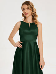Modern A-line Satin Prom Dresses