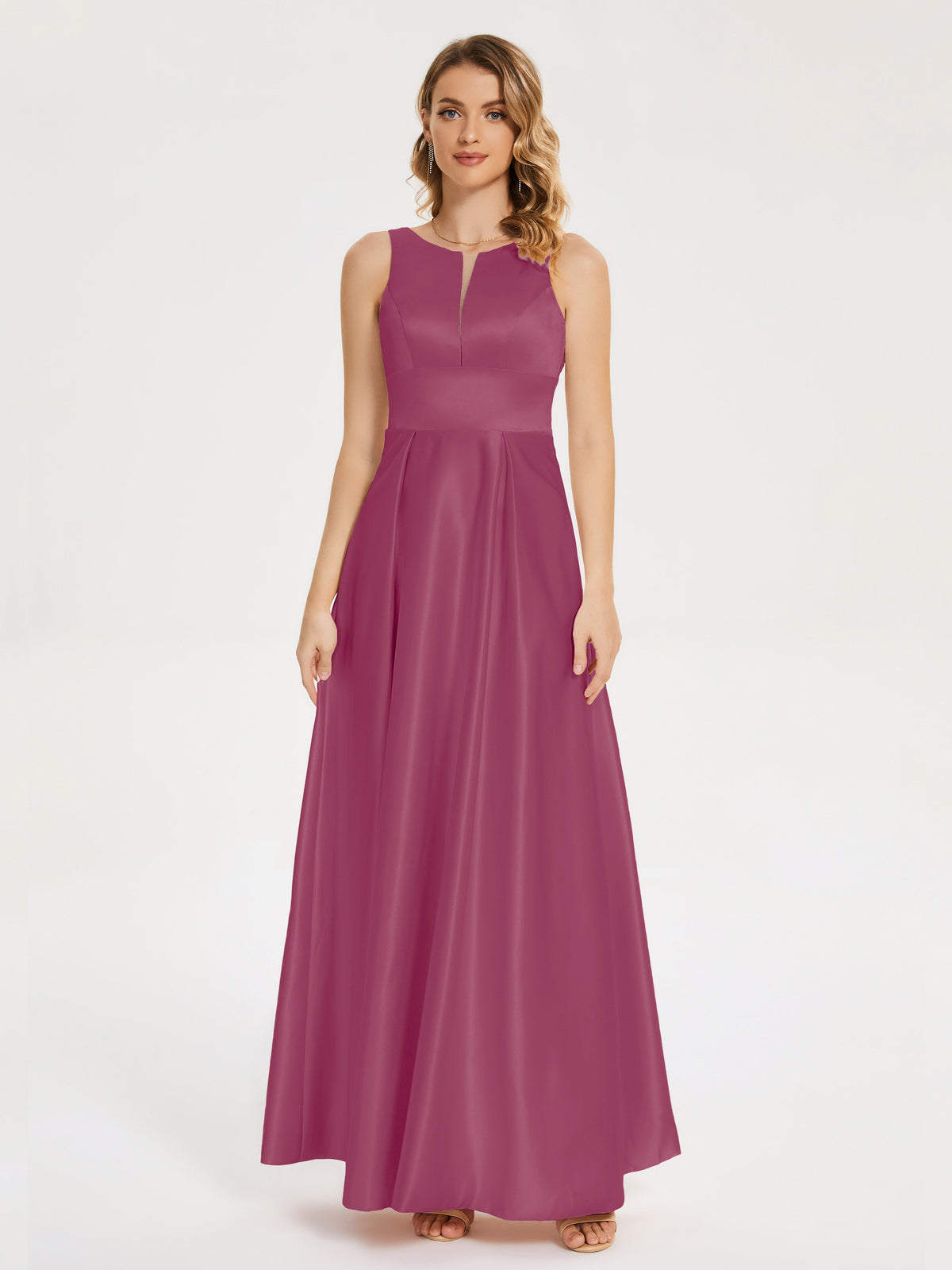 Modern A-line Satin Prom Dresses