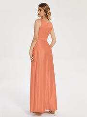 Modern A-line Satin Prom Dresses