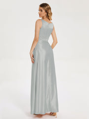 Modern A-line Satin Prom Dresses