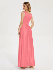 Modern A-line Satin Prom Dresses